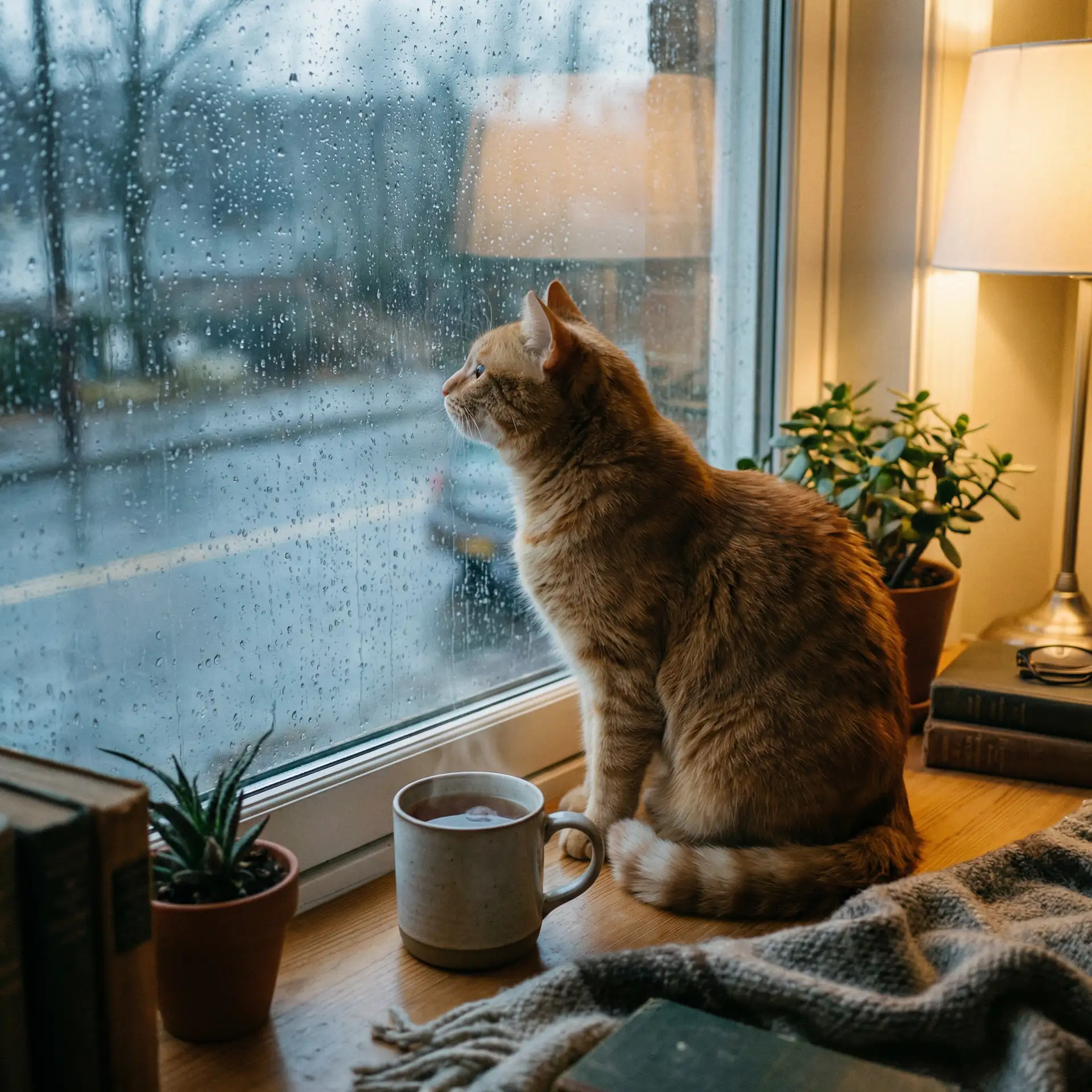 猫咪望着窗外的雨 - 米娜学组在线观看免费